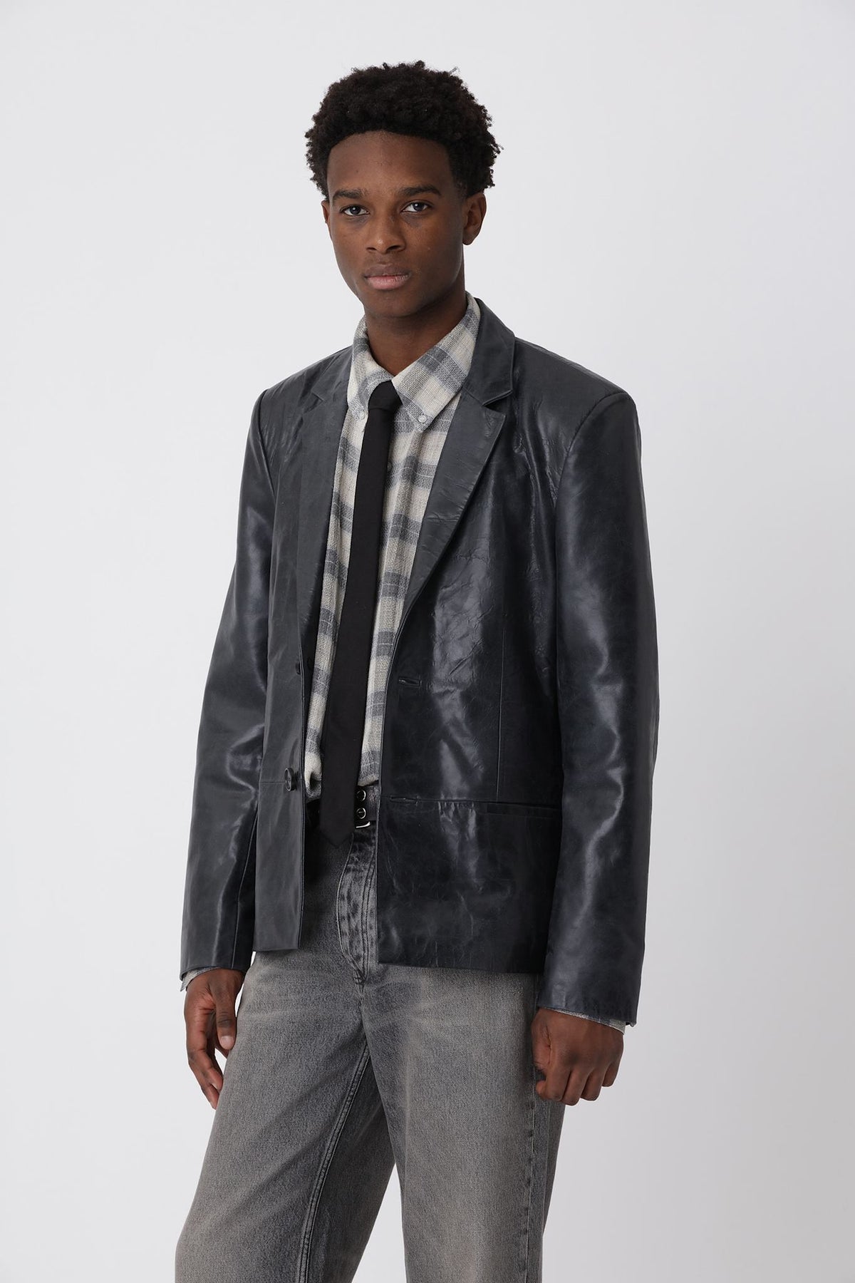 Oliver Leather Blazer - Won Hundred Online Store