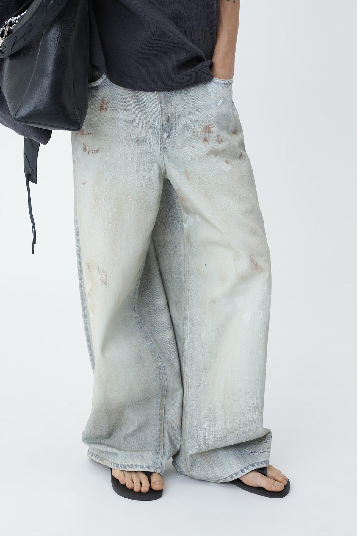 Lyon Printed Denim Jeans M - Won Hundred Online Store