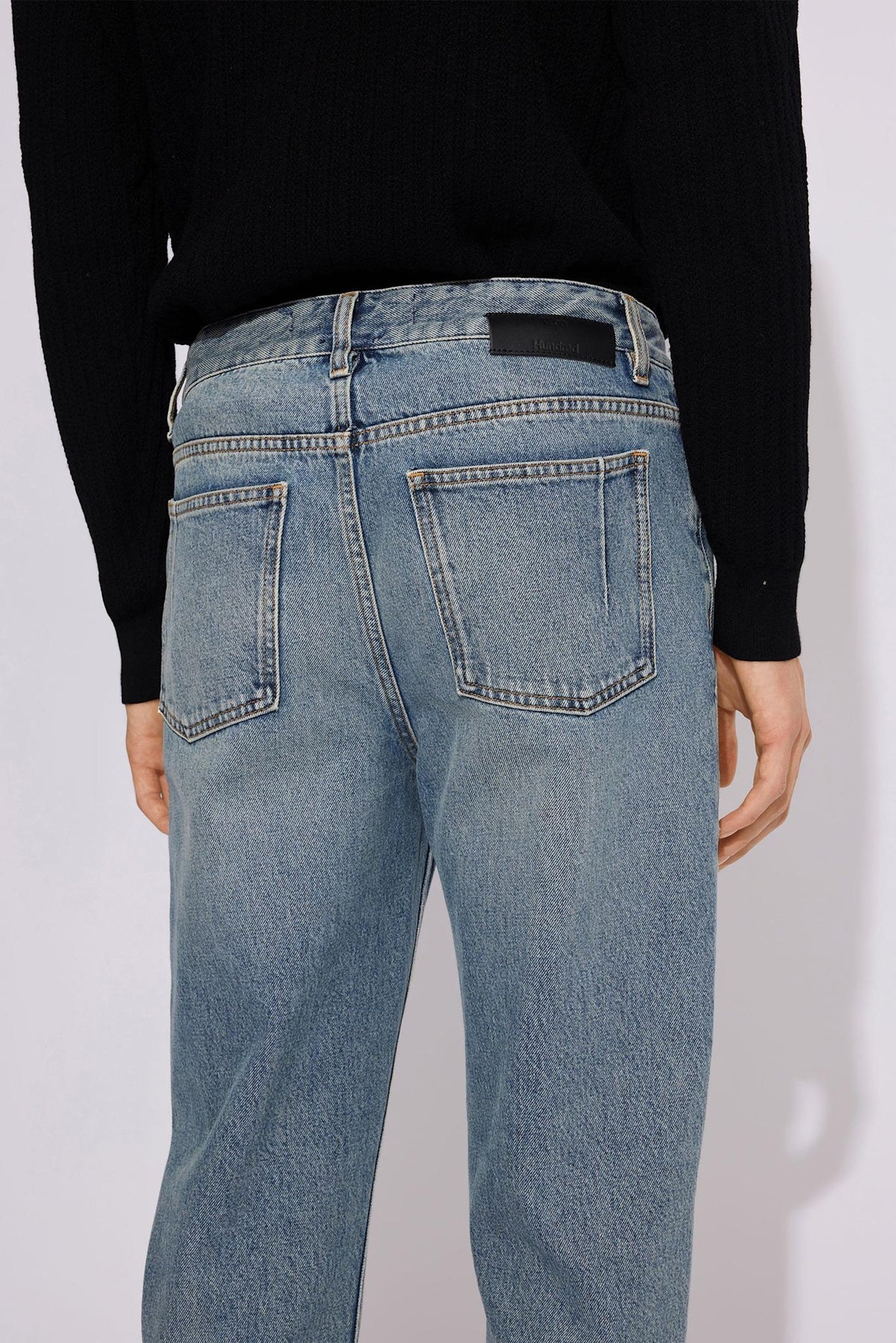 Won Hundred Men Bill 5-Pockets Original Blue Eight