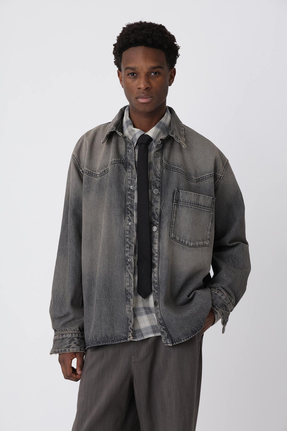 Zayne Denim Shirt - Won Hundred Online Store