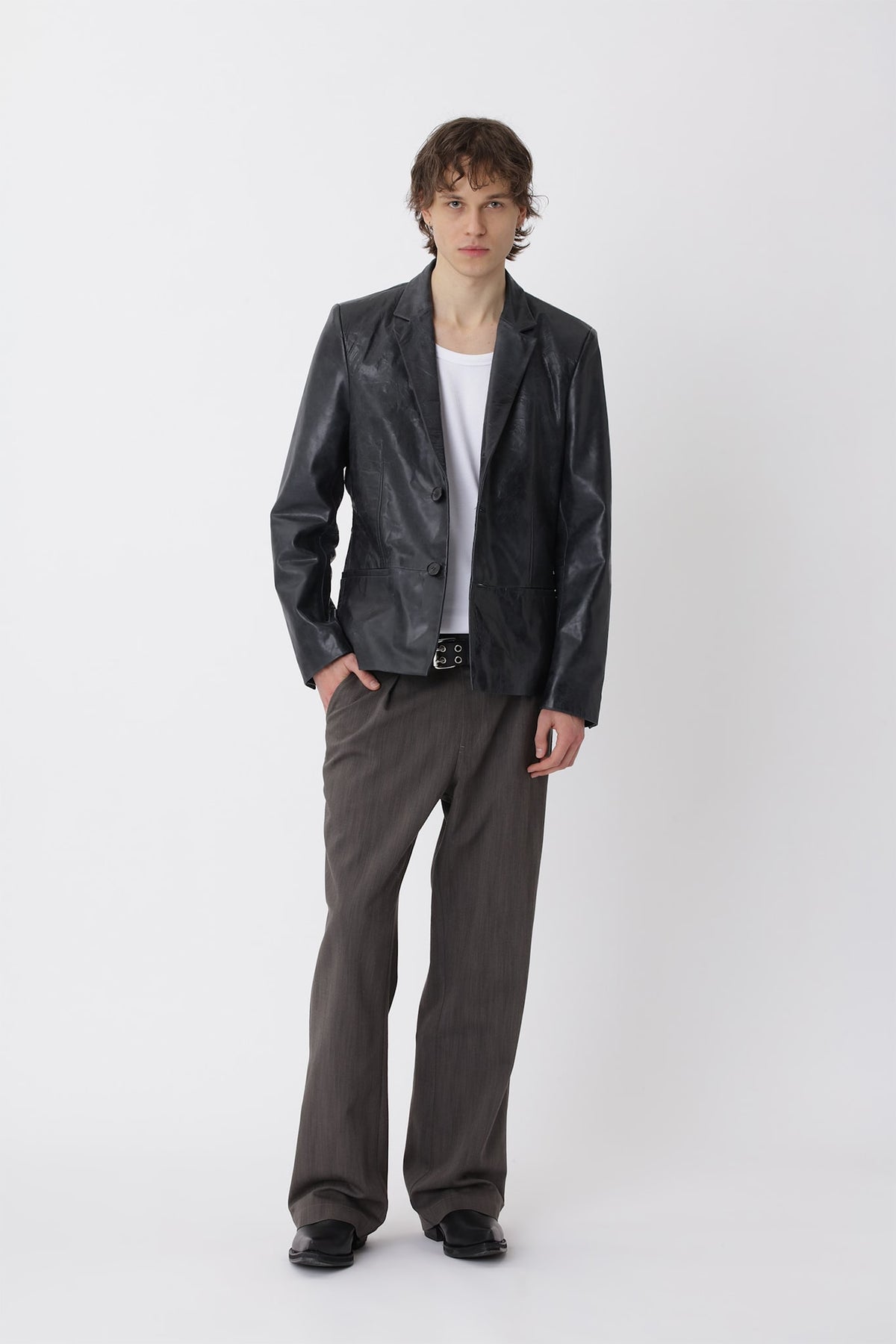 Oliver Leather Blazer - Won Hundred Online Store