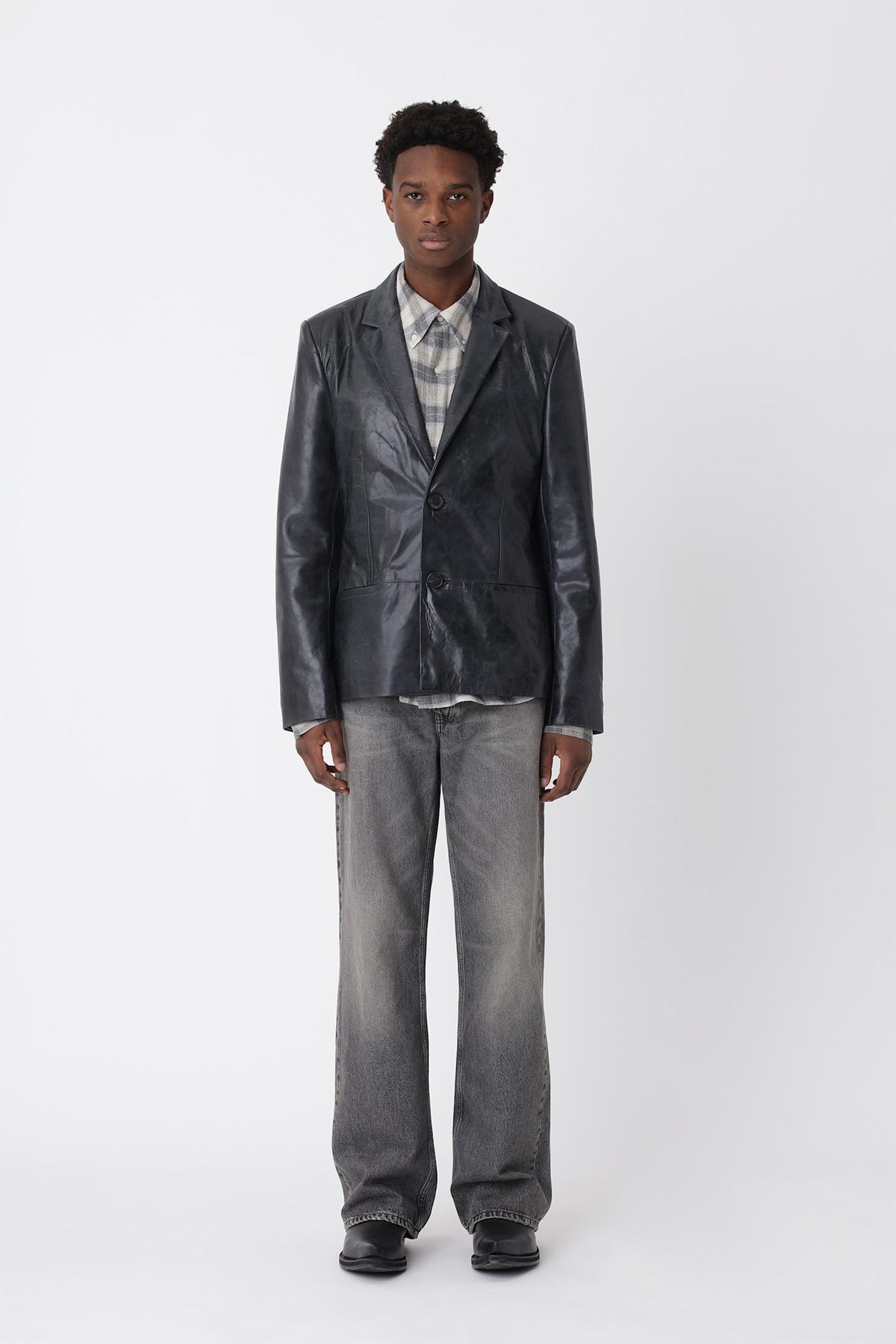 Oliver Leather Blazer - Won Hundred Online Store