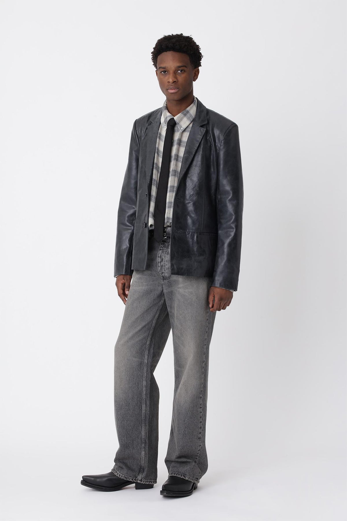 Oliver Leather Blazer - Won Hundred Online Store