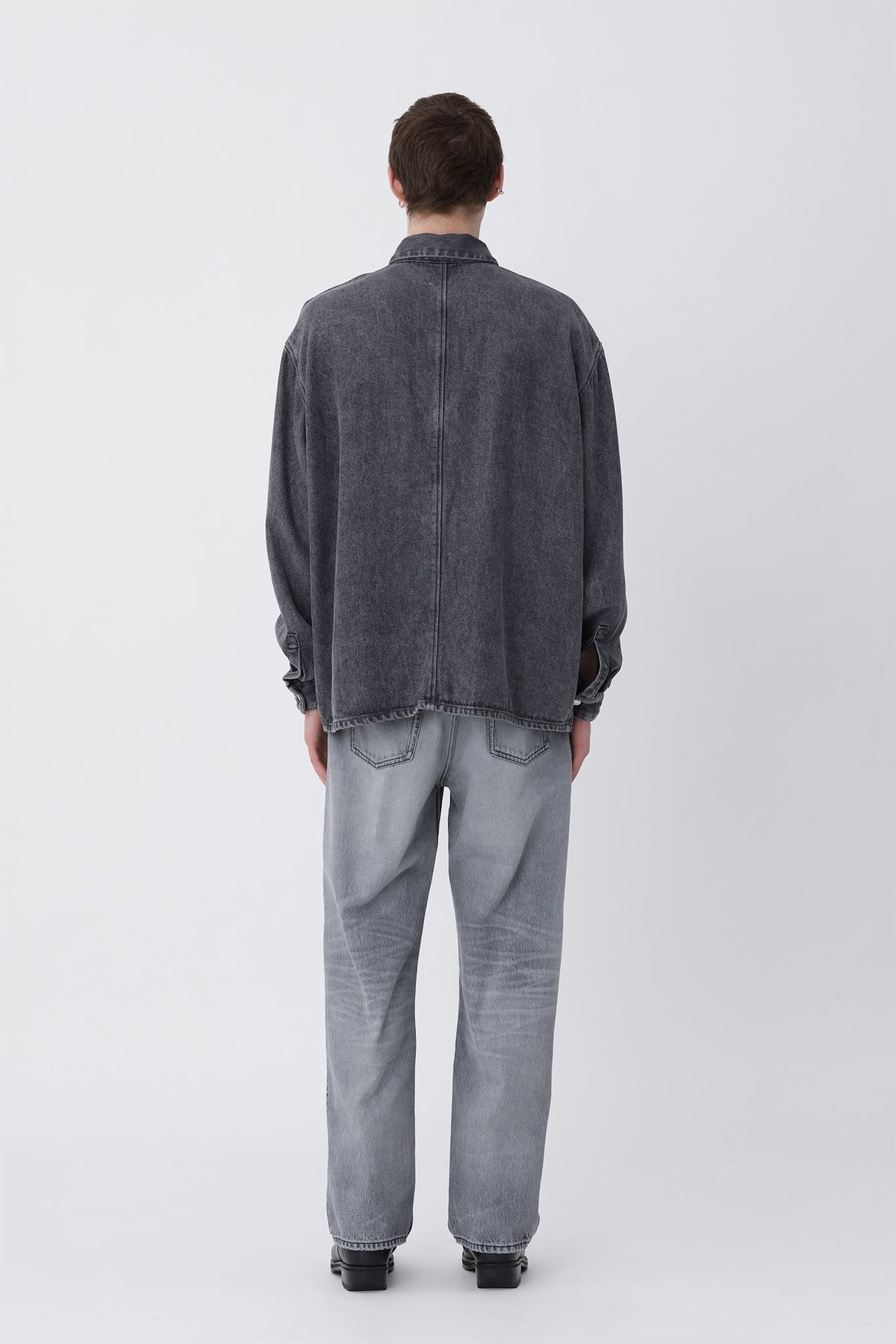 Maza Denim Shirt - Washed Grey - Won Hundred Online Store