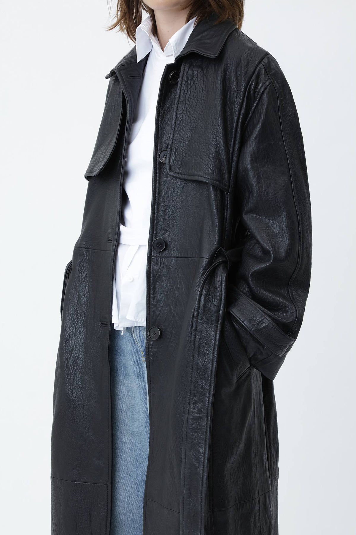Tenna Leather Coat - Won Hundred Online Store