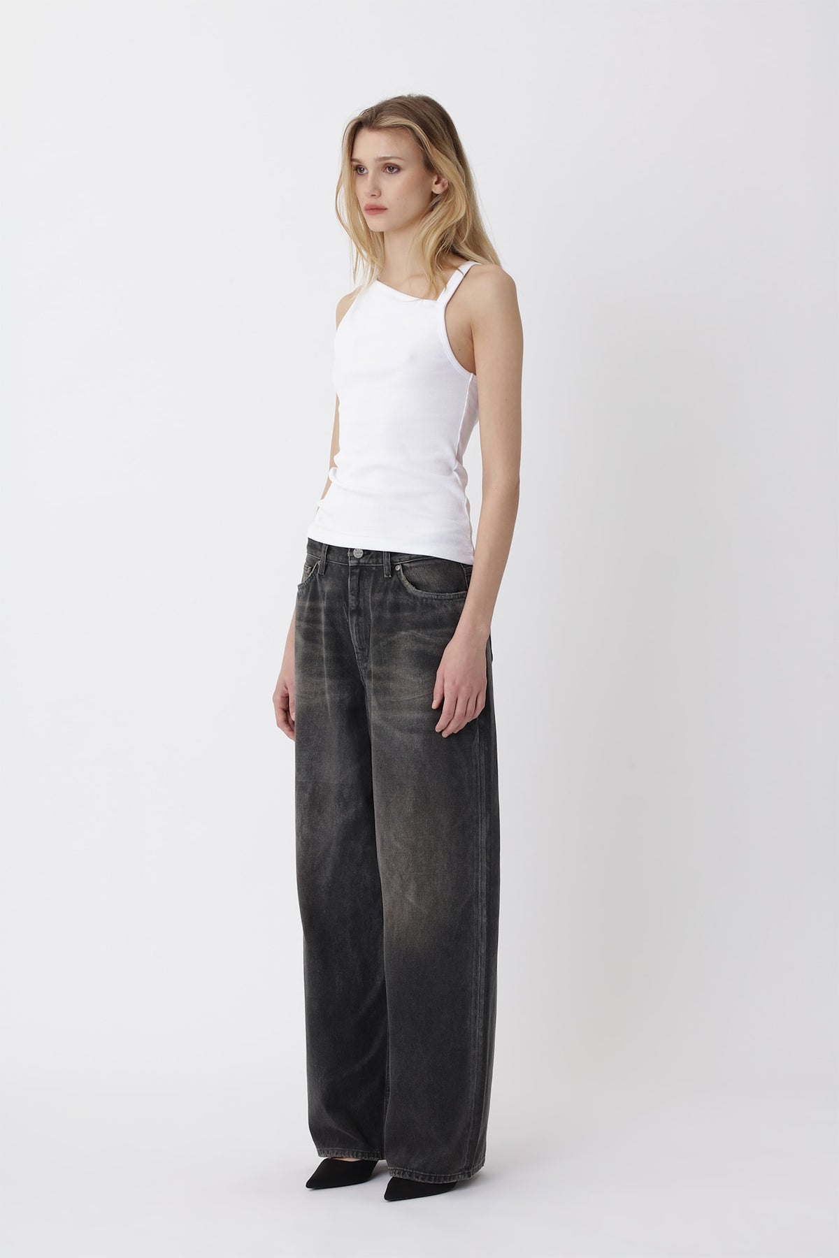 Lyon Coated 80s Black Jeans W - Won Hundred Online Store