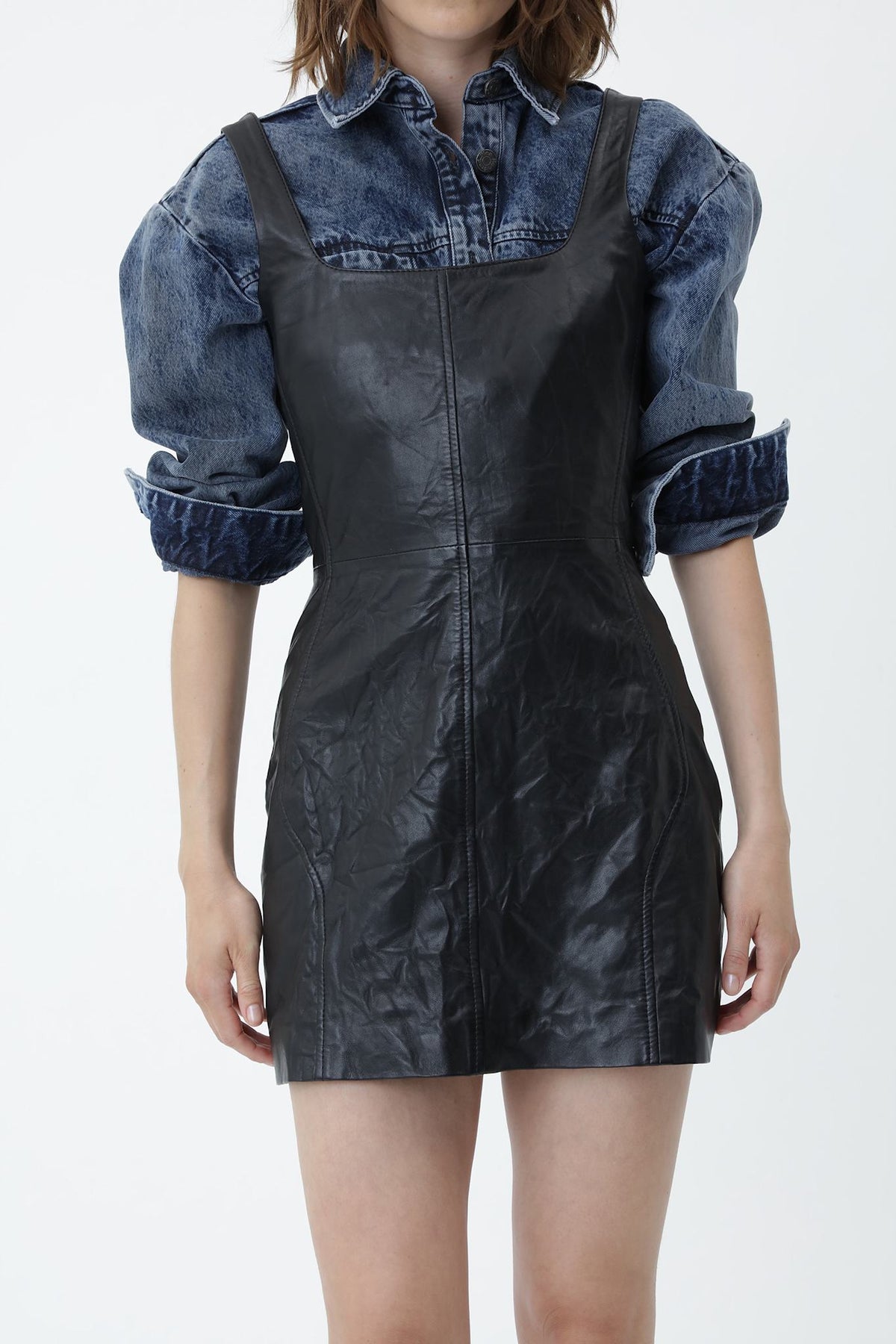 Jayla Leather Dress - Won Hundred Online Store