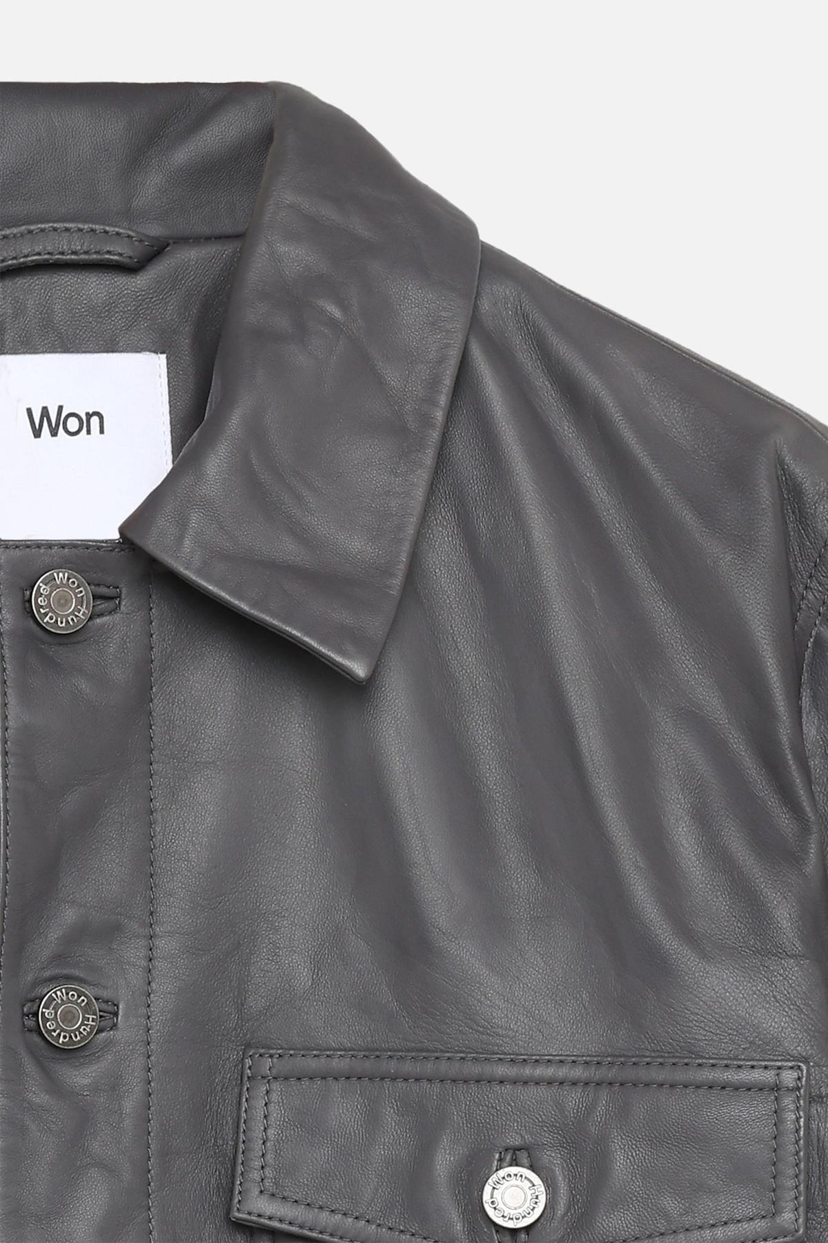 Clayton Leather Shirt Jacket - Won Hundred Online Store