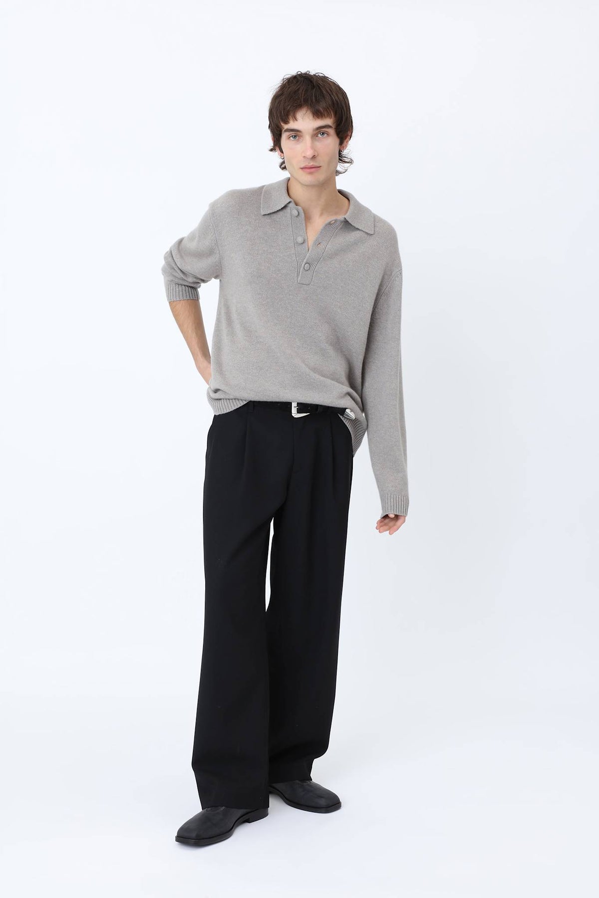 Paxton Cashmere Knit Polo - Won Hundred Online Store