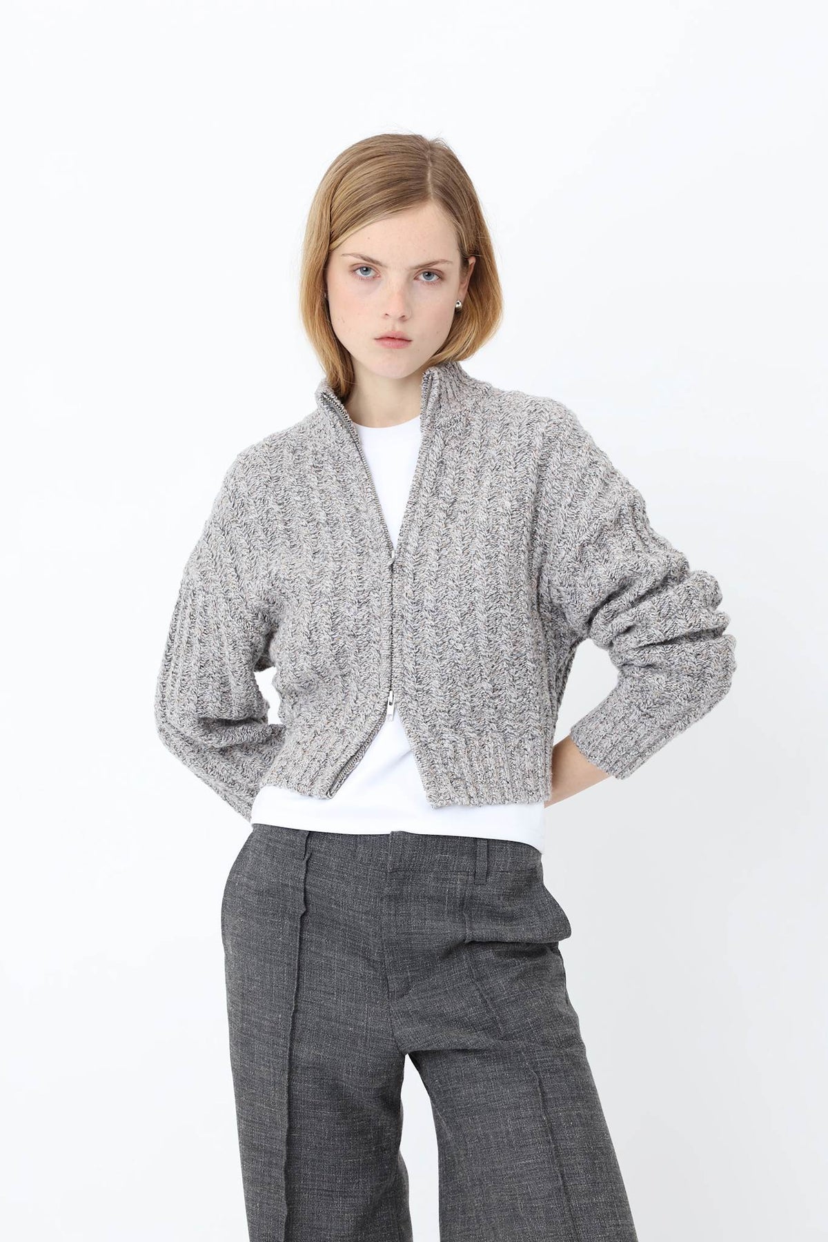 Alea Zip Knit Cardigan - Won Hundred Online Store