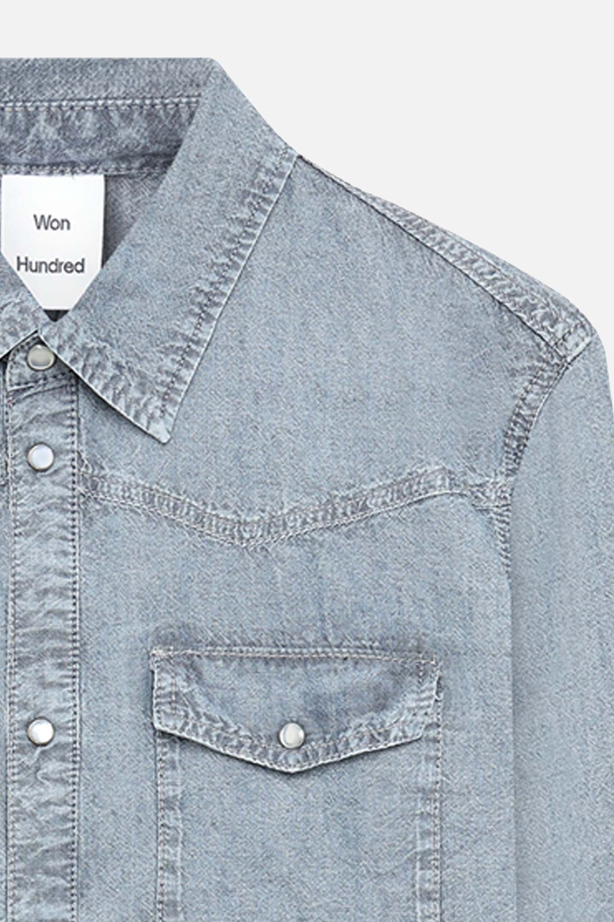 Alfred Washed Blue Shirt - Won Hundred Online Store