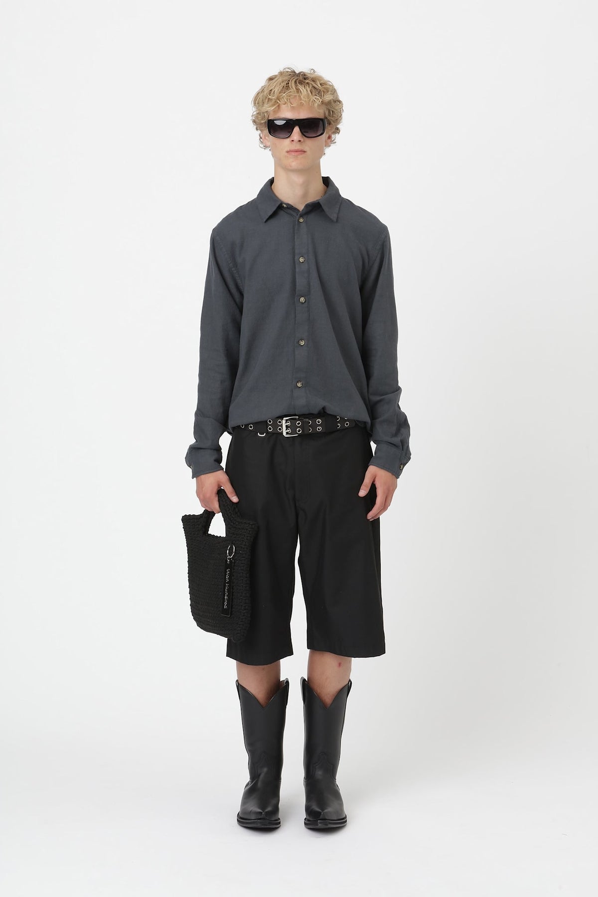 Won Hundred Men Adriel Shirt Ebony