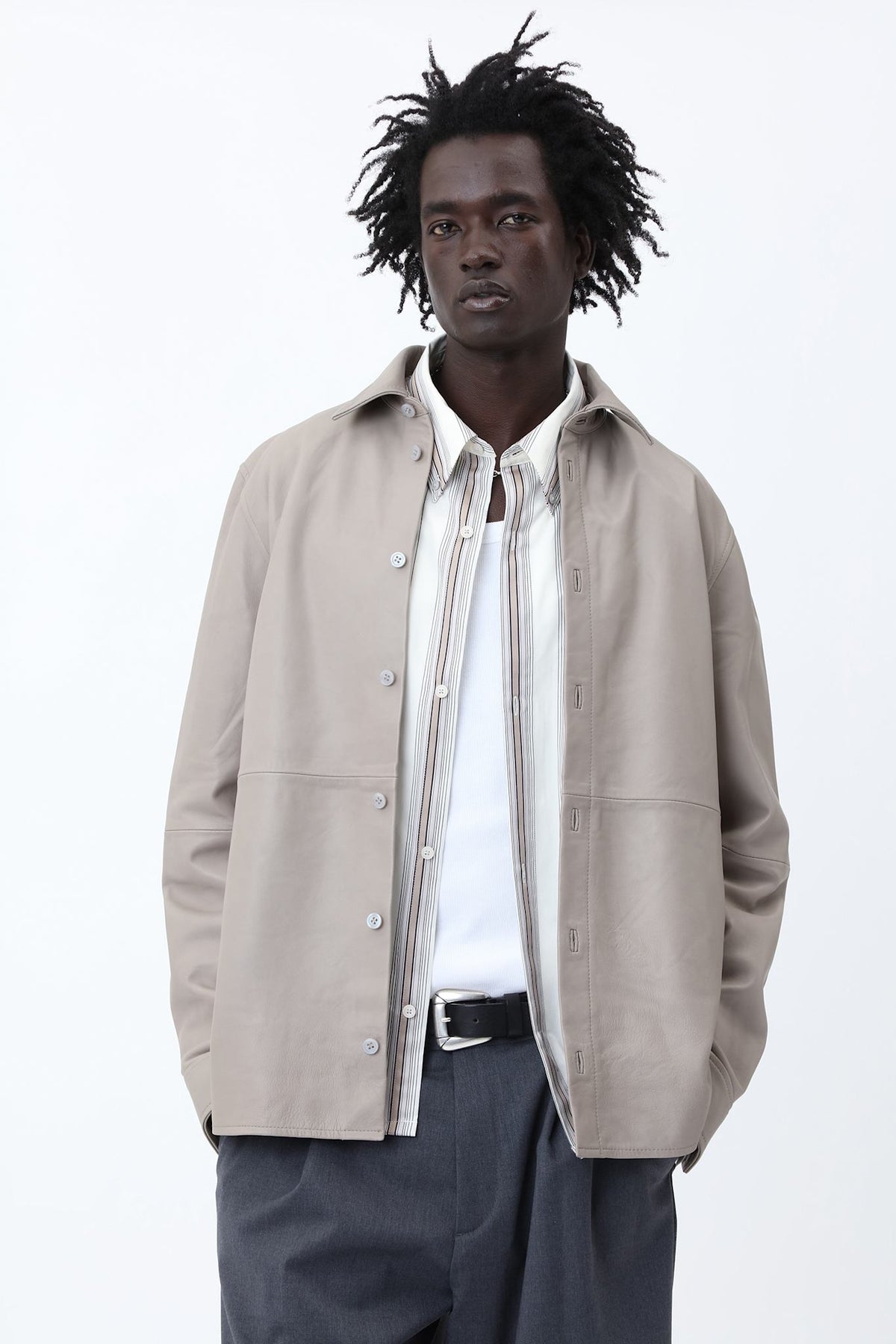 Adriel Leather Shirt - Won Hundred Online Store