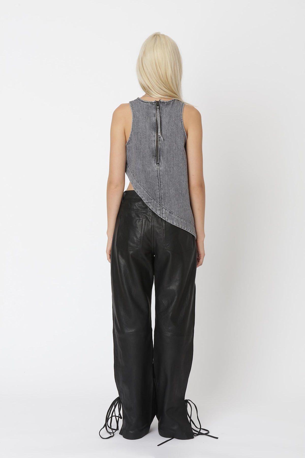 Won Hundred Women Amalie Top Denim Used Grey