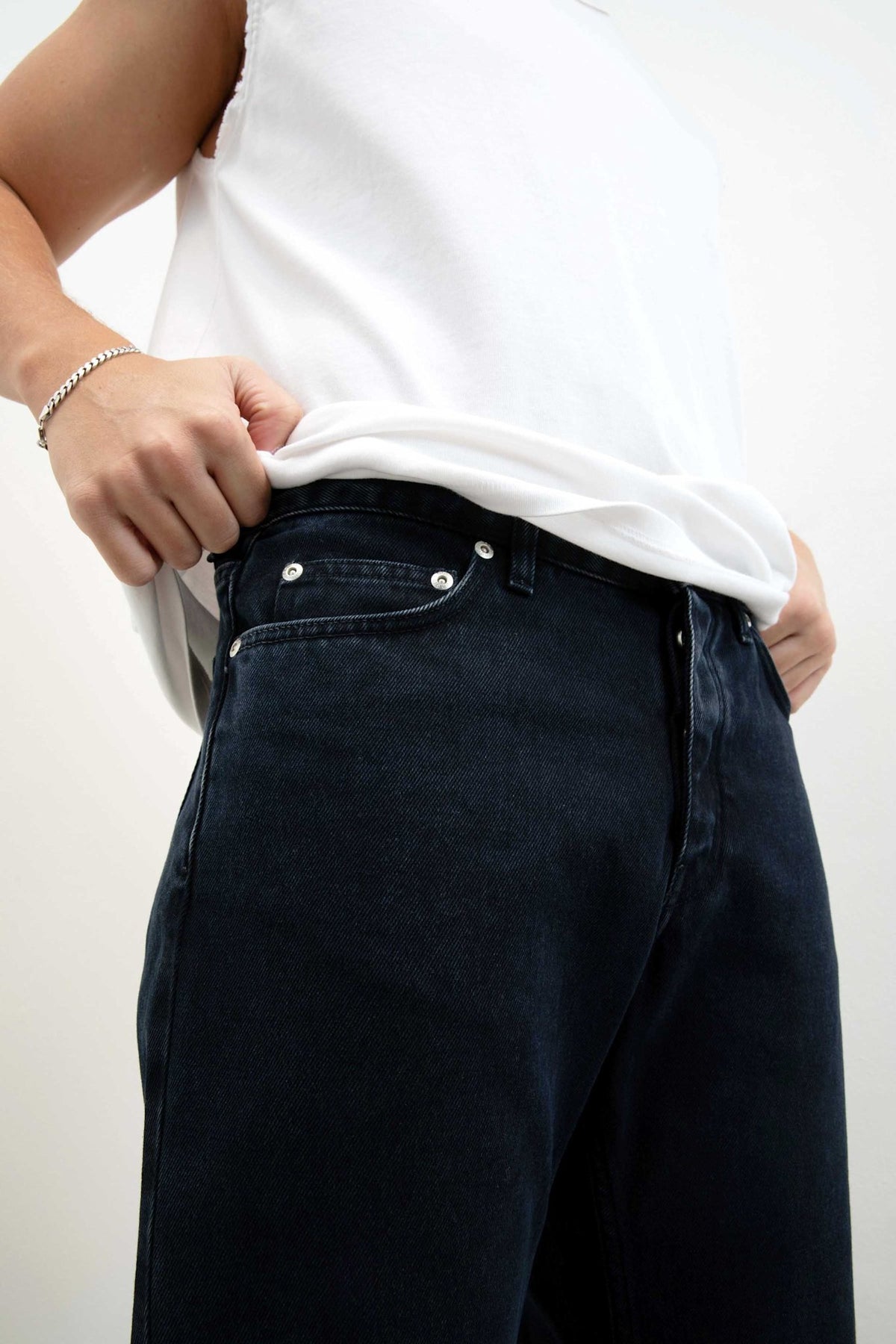 Won Hundred Men Archer 5-Pockets Blue Black