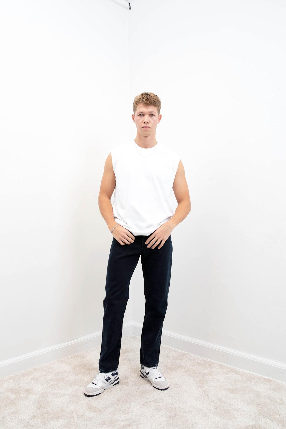 Won Hundred Men Archer 5-Pockets Blue Black