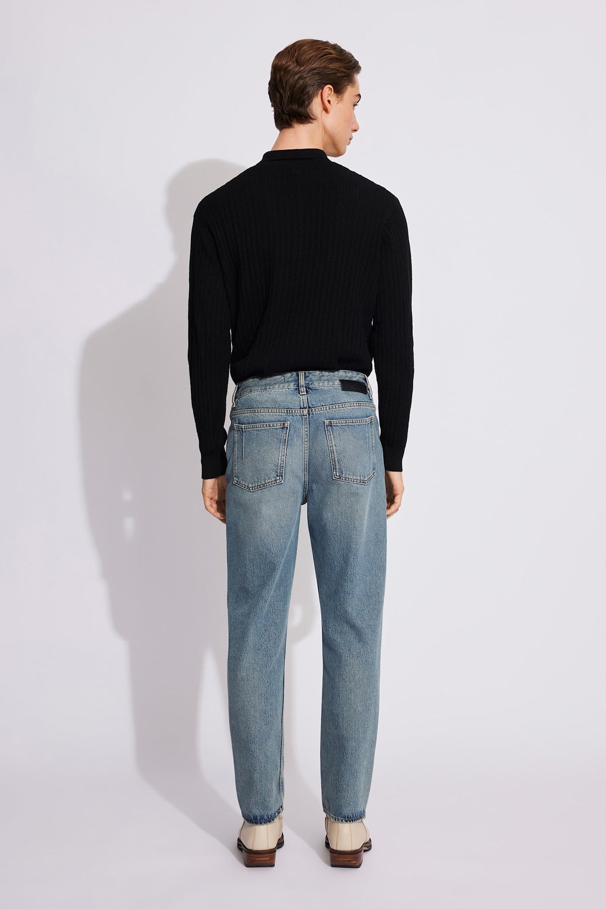 Won Hundred Men Bill 5-Pockets Original Blue Eight