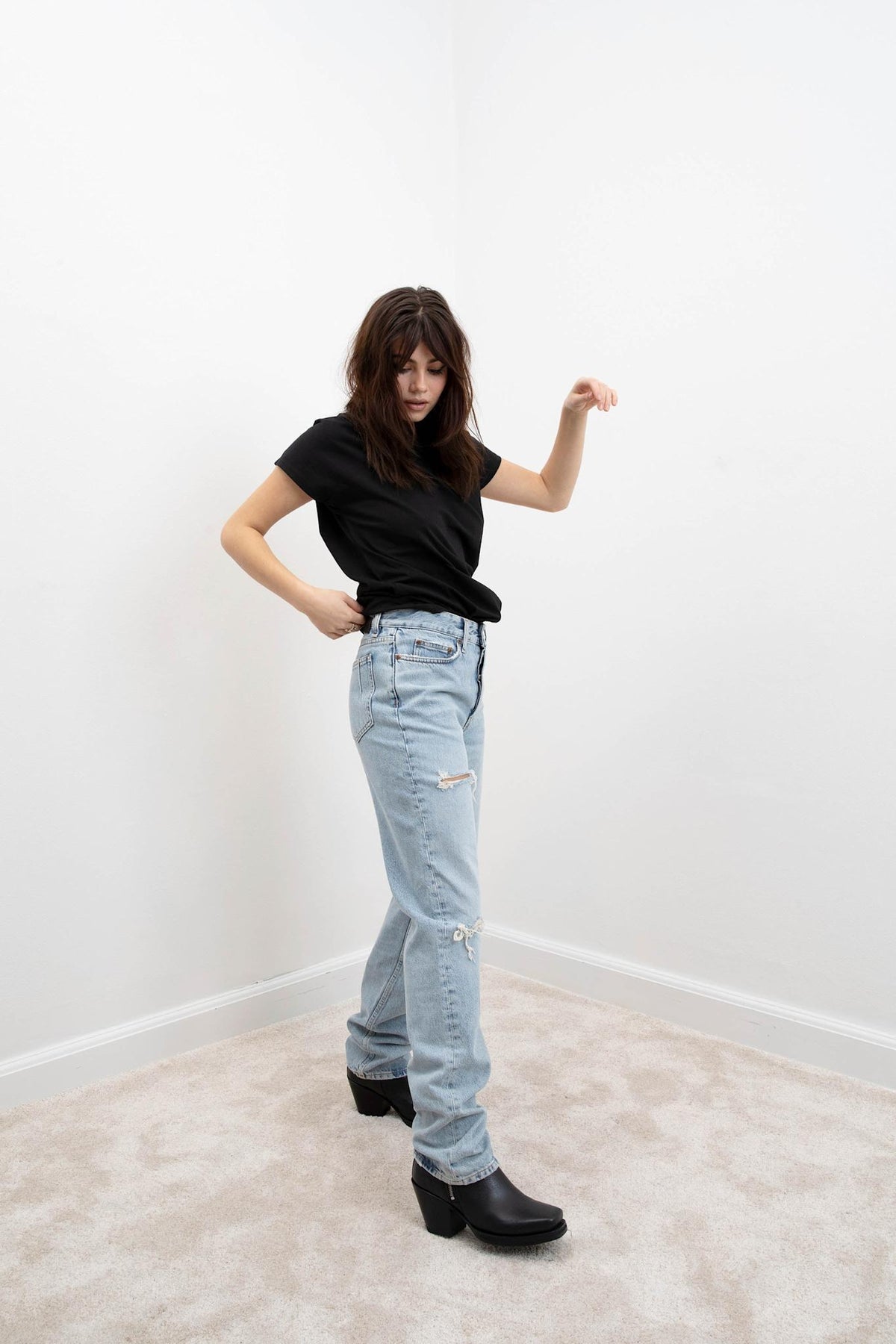 Won Hundred Women Billy 5-Pockets Worn Out Ten