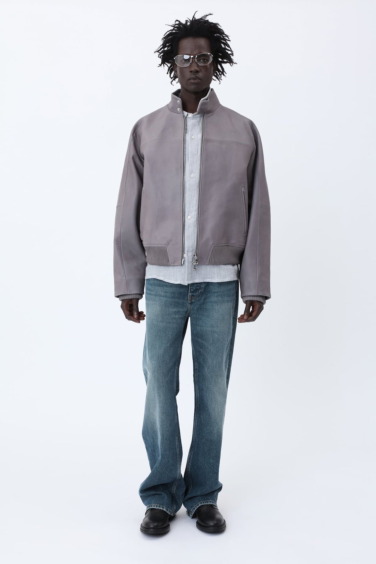 David Bomber Leather Jacket