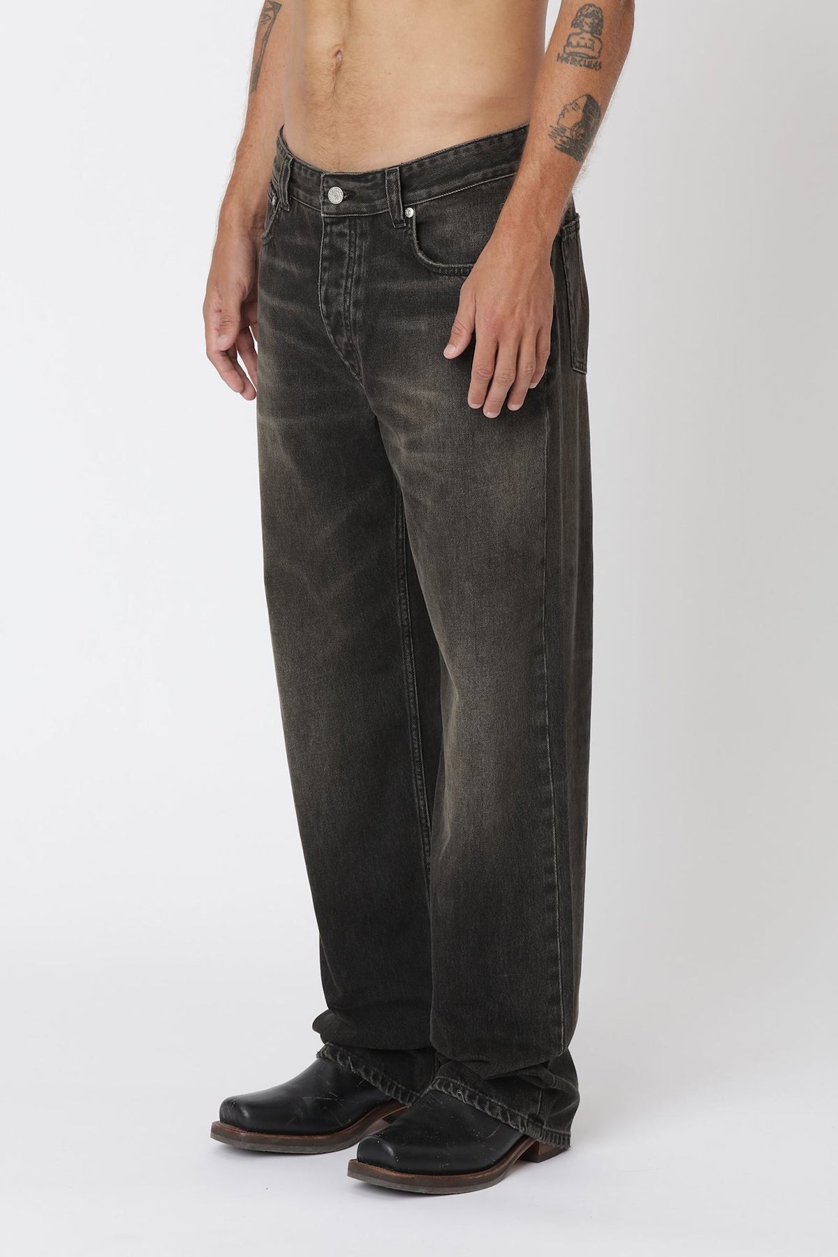 Won Hundred Men Steve 80s Black 5-Pockets 80s Black