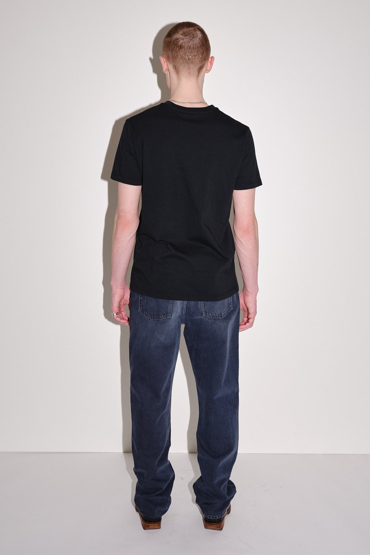 Won Hundred Men Troy Rubber T-shirt T-shirt Black