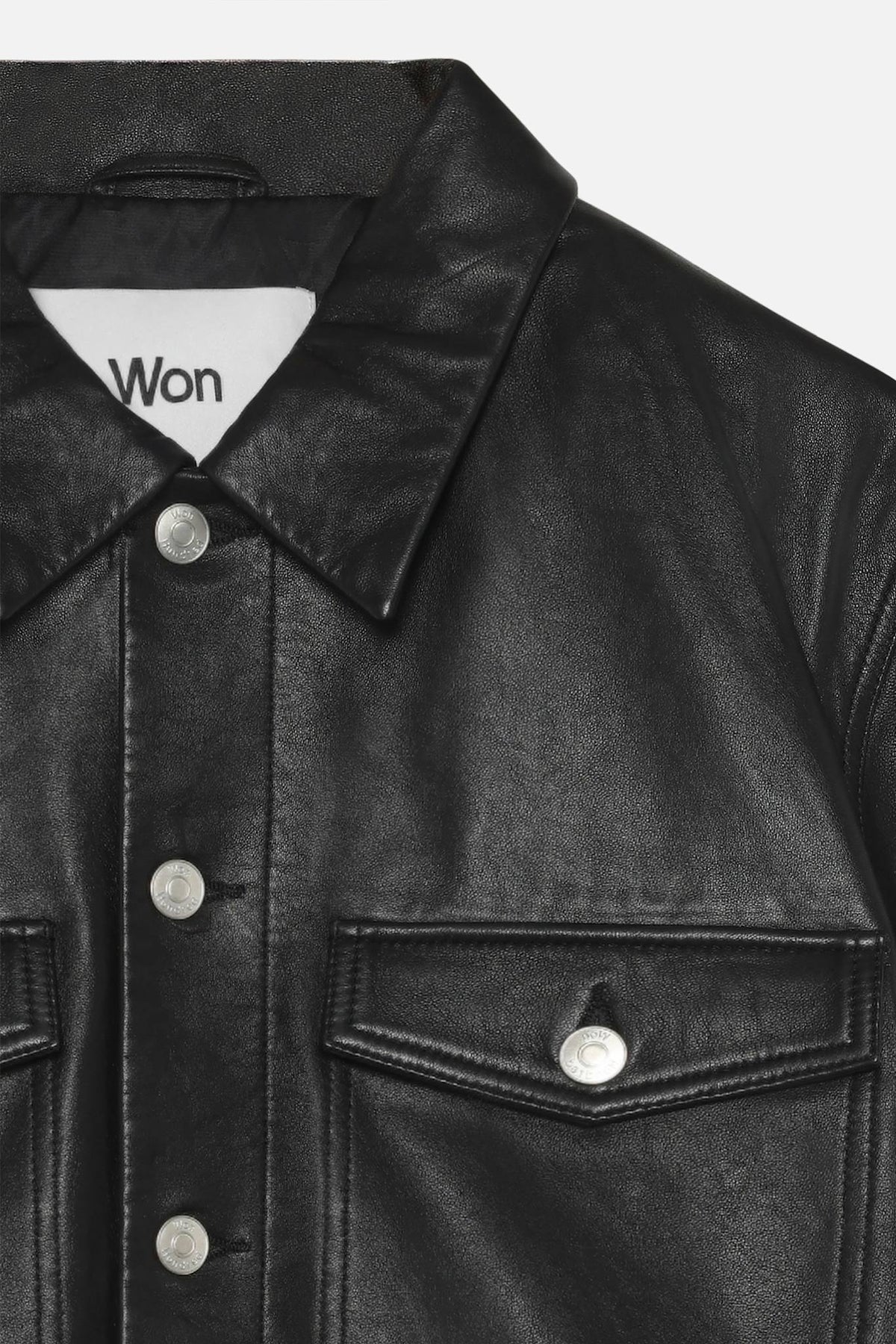 Clayton Leather Shirt Jacket - Won Hundred Online Store